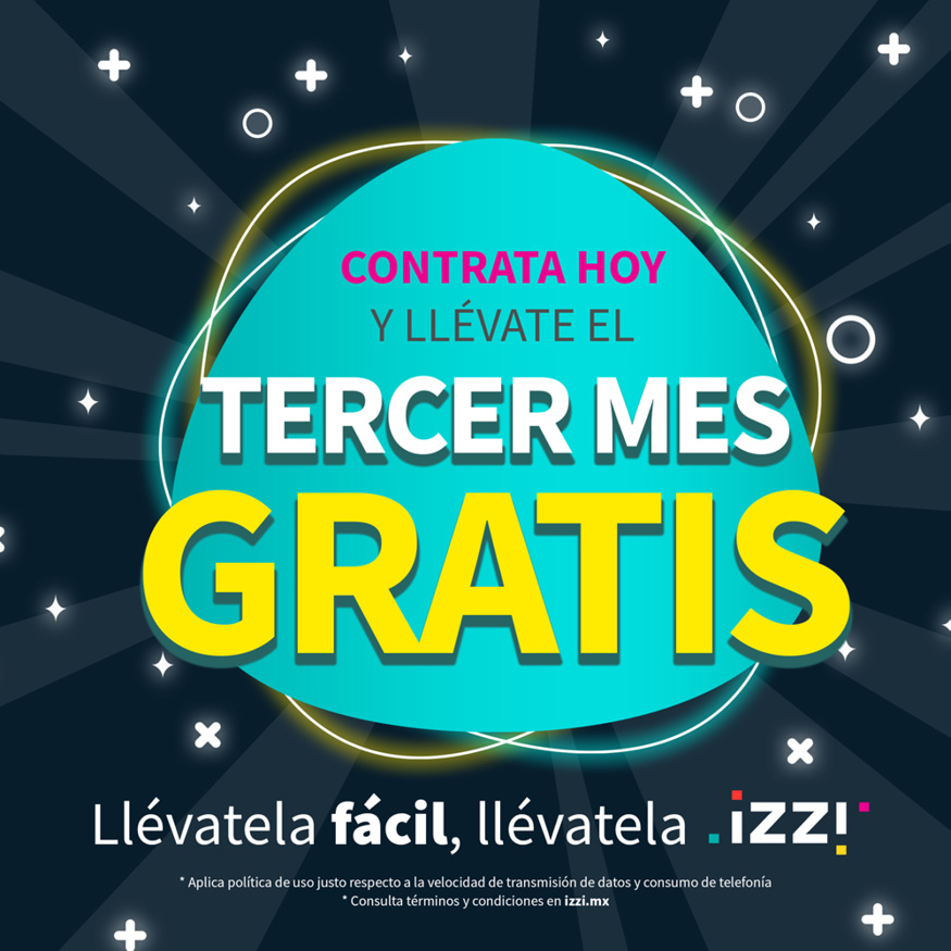 IZZI promotional graphic